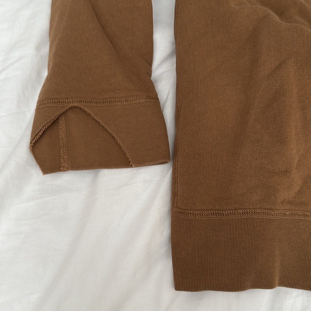 Nili Lotan Brown Sweatshirt, Raglan Sleeves,Small, Distressed. SAME DAY SHIPPING - Picture 3 of 5
